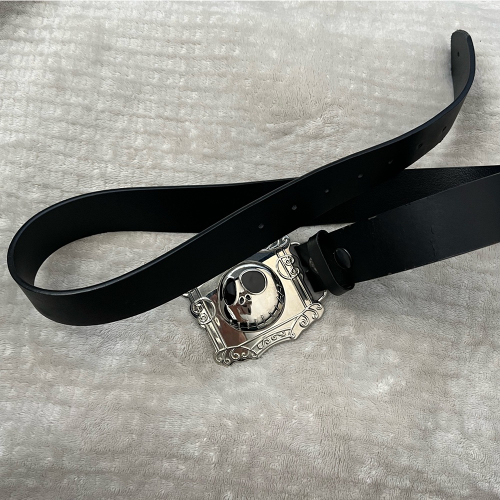Genuine Leather Jack Skellington from The Nightmare Before Christmas black belt